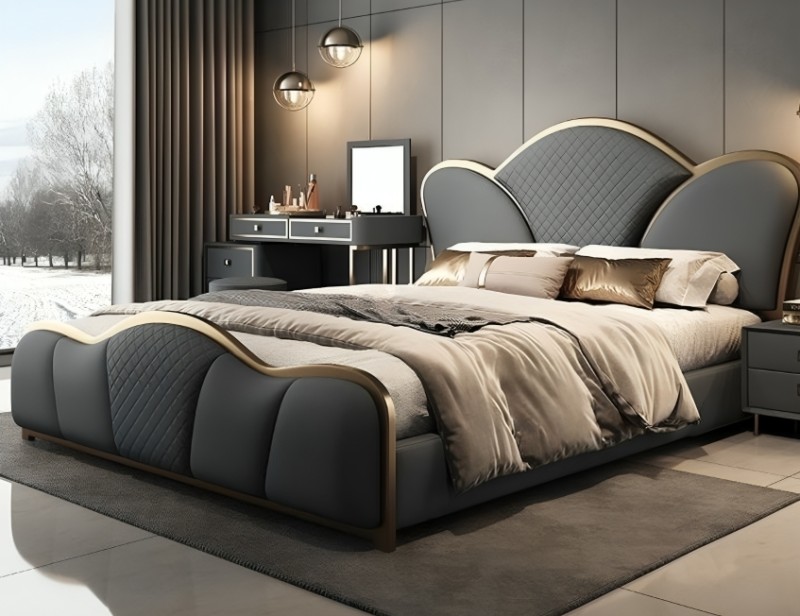 American upholstered bed
